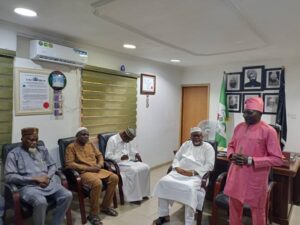 SADR MAJLIS ANSARULLAH VISITS AMIR, MISSIONARY INCHARGE AHMADIYYA MUSLIM JAMAAT OF NIGERIA