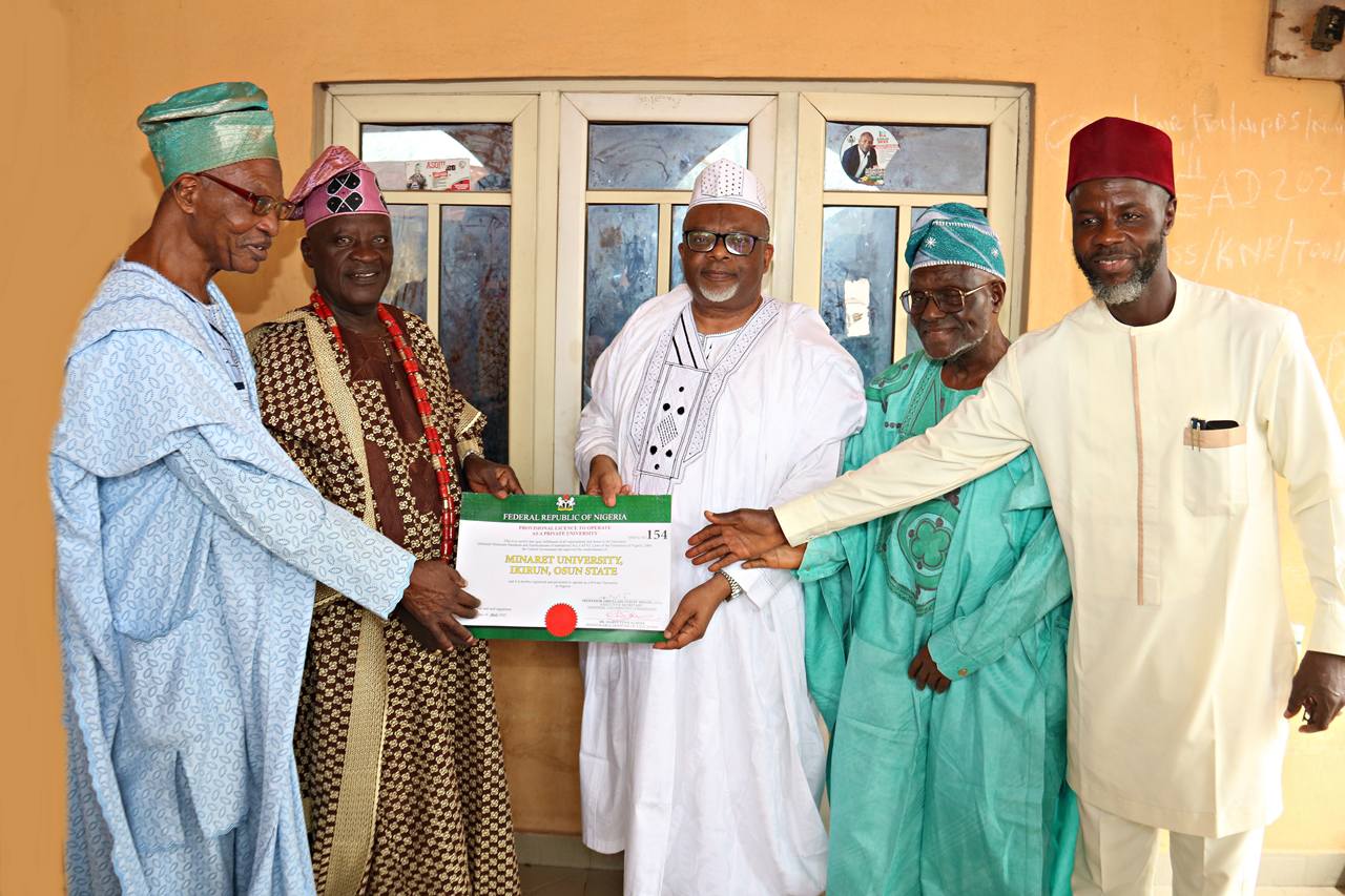 MIU License Officially Presented to National Ikirun Progressive Union